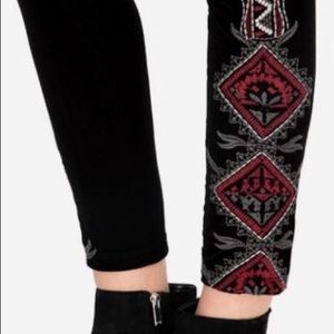 Johnny Was Velvet Leggings